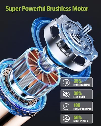 1200PSI Cordless Portable Washer 2 Batteries - Brushless Pressure Washer