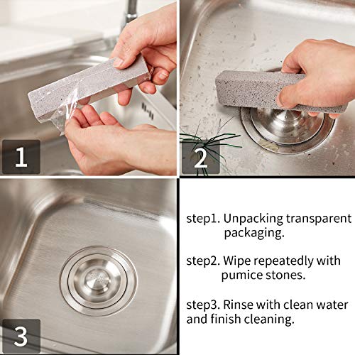 Chinco 150 Pcs Pumice Stick for Cleaning, Pumice Stone Stove Oven Toilet
