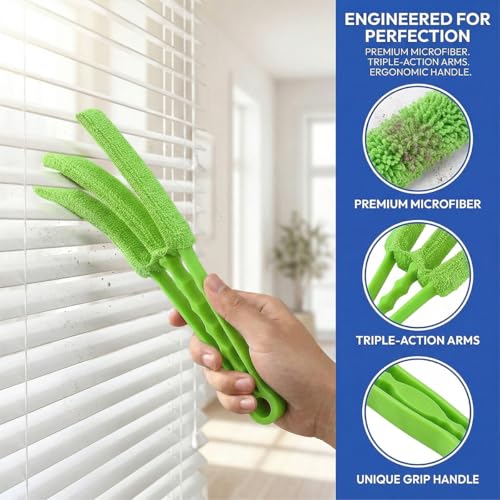 2PCS Car Window Blind Cleaner Duster Brush