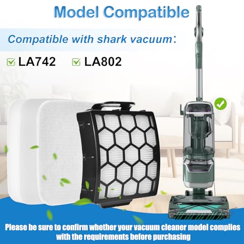 LA742 LA802 Filter Replacement Compatible with Shark Detect Pro Upright