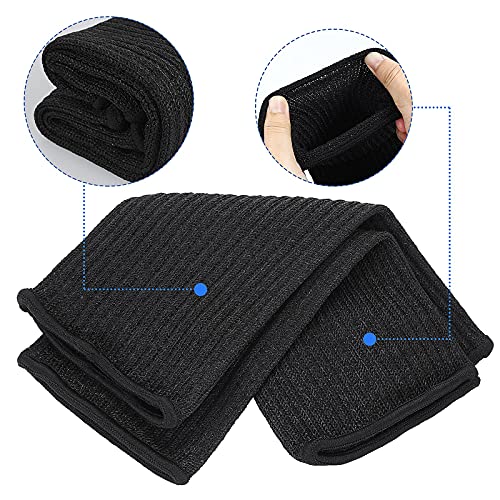 Aster 2Pairs Arm Protection Sleeves Cut Resistant Sleeves Level 5 Protective Arm Sleeves Heat Resistant Sleeves Protectors for Thin Skin Bruising Men Women