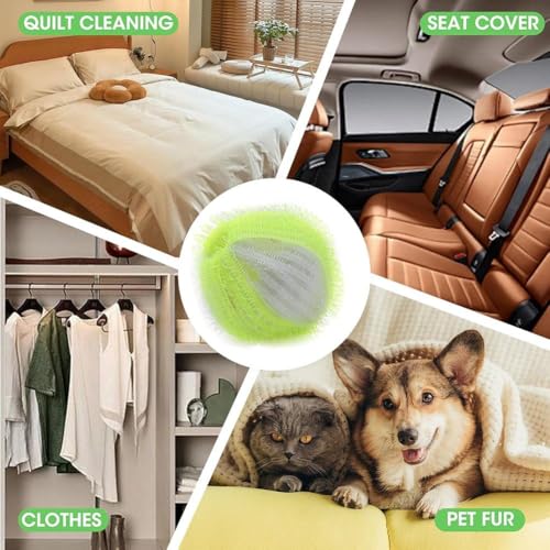Pet Hair Remover Balls for Laundry 12Pcs, Reusable Washing Balls Help Collect Dog & Cat Fur, Lint & Dander from Clothes, Bedding, Washer & Dryer (2colors) - color: 2colors