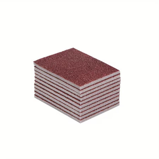 10-Pack Diamond Scouring Sponges - Heavy Duty Scrub Pads for Pots, Pans, Dishes, Rust & Tough Stains | Dual-Sided Abrasive Surface & Ergonomic Grip | Kitchen & Household Cleaning