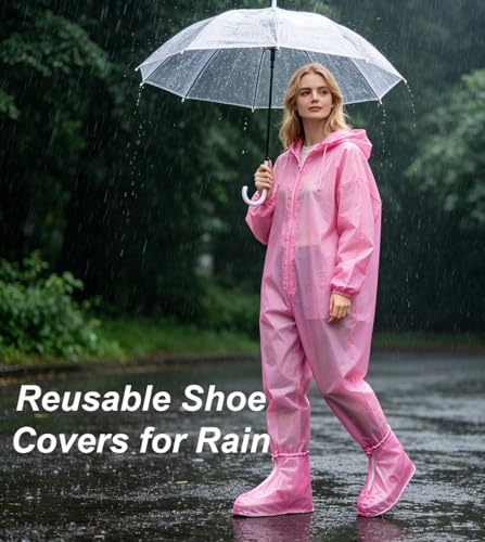 SUJAYU Waterproof Shoe Covers Reusable Shoe Covers for Rain, PVC Shoe Covers Waterproof Shoe Covers for Rain Shoe Covers Outdoor Cycling Hiking Men Women - color: Blue, size: Small
