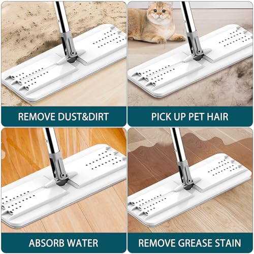 2 Pack Mop Replacement Pads Compatible with Joymoop Flat Mop - color: 2 Pack