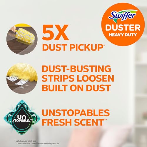 Swiffer Dusters Multi-Surface Heavy Duty Duster Refills, Unstopables Fresh Scent, 11 Count - size: 11 count