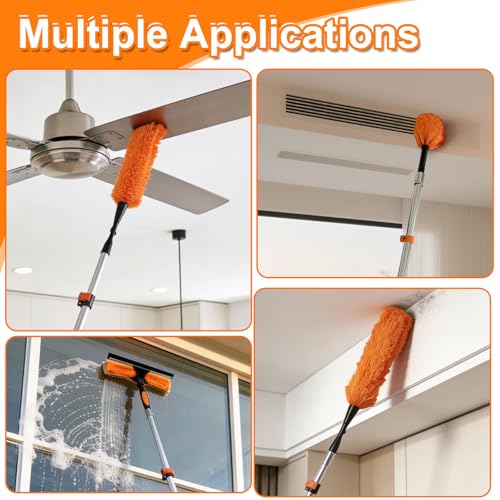 26FT Reach Telescopic Extension Pole Dual Lock for Paint/Cleaning - size: 20FT