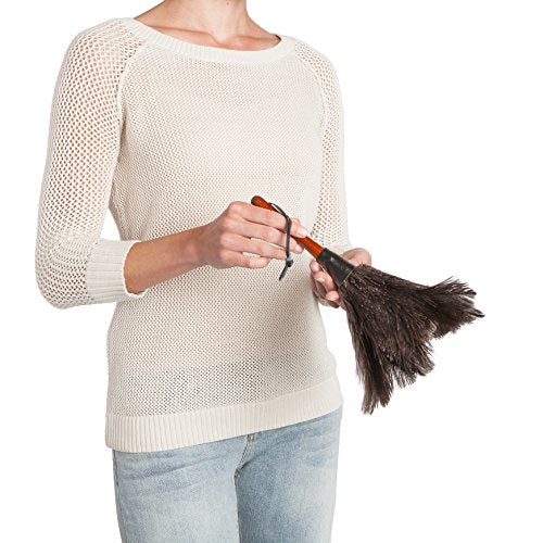 Redecker South African Ostrich Feather Duster, 11-3/4-Inches, Set of 2 - color: South African Ostrich Feathers, 11-3/4-inches, Set of 2