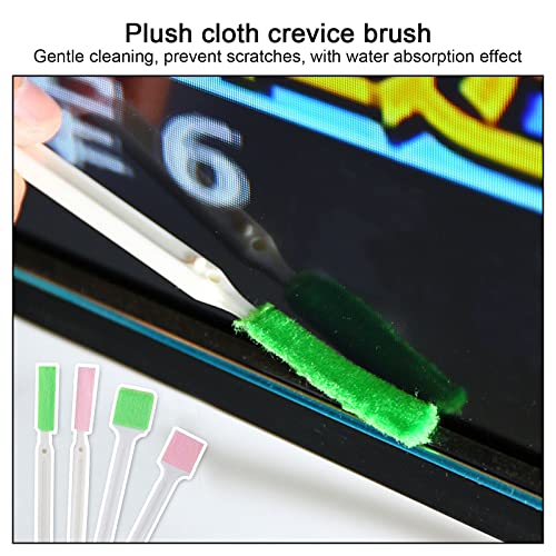 Crevice Cleaning Brushes Tool kit Small Cleaning Brush for House Cleaning Disposable Toilet Brush Deep Cleaning Brush Gap for Gap Corner of Stove Hard to Reach Cleaning Tools (Multicolor) - color: Multicolor