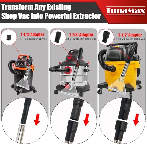 TunaMax Universal Work with All Shop Vacs Clear Extractor Attachment - size: Large