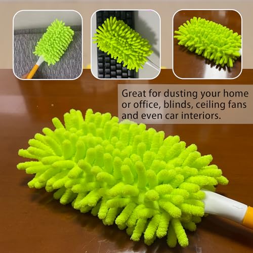 Reusable Chenille Duster Refill Compatible with Swiffer Duster - color: 6 Pack(multicolor)
