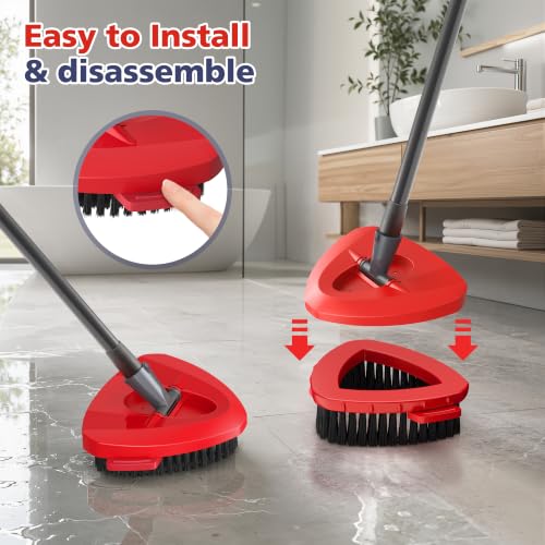 Spin Mop Scrub Brush Head for O Ceda RinseClean 2 -Tank System(Blue) - color: A-small for 2-tank System๏ผblue๏ผ