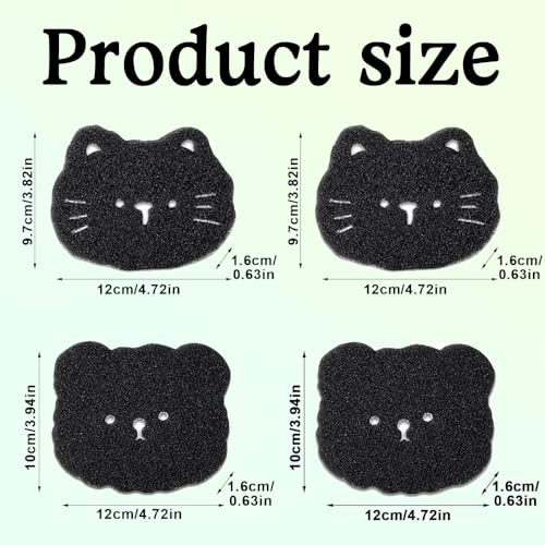 4PCS Pet Hair Catcher for Washing Machine - Reusable Lint Remover & Anti-Tangle Adsorption Sponge Laundry Balls, Remove Dog & Cat Hair from Wool, Cotton Laundry