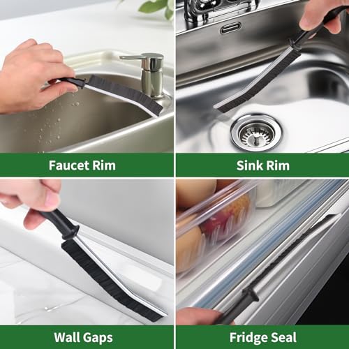 2Pcs Crevice Cleaning Brush Scrub Grout Cleaning Supplies Tools (Style 1) - style: Style 1