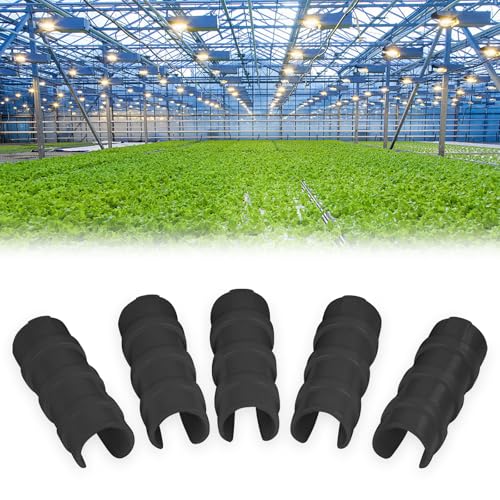 80PCS 3/4 inch Greenhouse Clips Black Greenhouse Clamps - color: Black