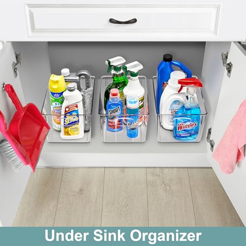 Sorbus Fridge Organizers and Storage, Clear Plastic Bins (Large, 2 Pack) - size: Large, style: 2 Pack