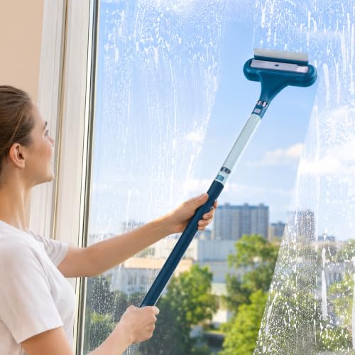 Window Screen Cleaning Brush,Upgraded 2-in-1 Window Screen Cleaner Tool