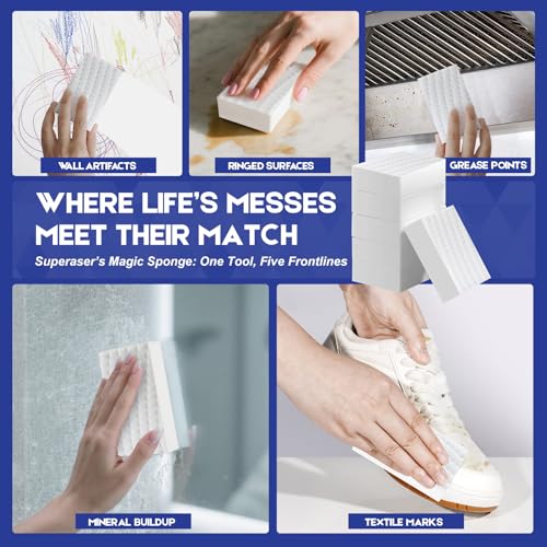 Tex-10 Melamine Magic Sponge Eraser, Non-Scratch, 10-Pack - size: HD-Line 10-Pack