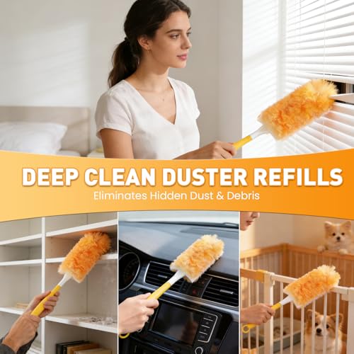 Alotiki Duster Refills, 160 Count 360° Dusters for Cleaning with 4 Handle - size: 160P