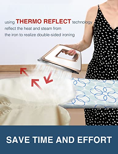 Ironing Board Cover and Pad-Resist Scorching and Staining- 15x54 - color: Blue Green, size: 15"X54"