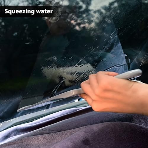 NEWISHTOOL Long Reach Window Tint Squeegee, Mini Paddle Scrubber for Tint - color: Gray
