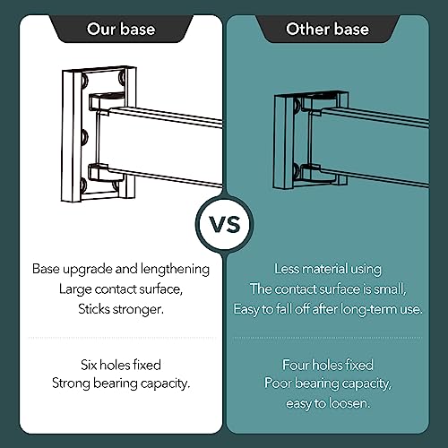 LIENAHU Clothes Drying Rack,Laundry Drying Rack,Clothes Rack Wall Mount,Wall Mounted Clothes Hanger Rack,Laundry Rack Folding,Retractable Clothing Rack,Collapsible Clothes Hanging Rack(Loop,Black) - size: Loop,Black