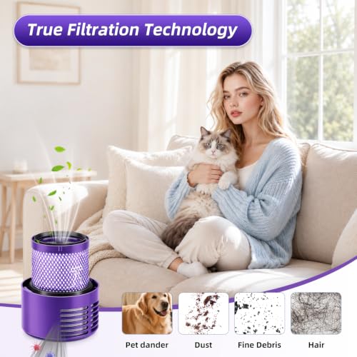 Compatible with Dyson V10, SV27, V10 Animal, V10 Absolute - size: 3 Pack