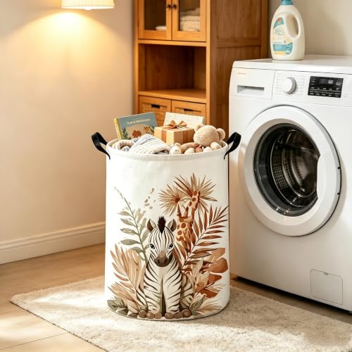 Zebra hamper,Laundry Basket,Waterproof foldable laundry basket for Room,Cute Room Decor(Zebra) - color: Zebra