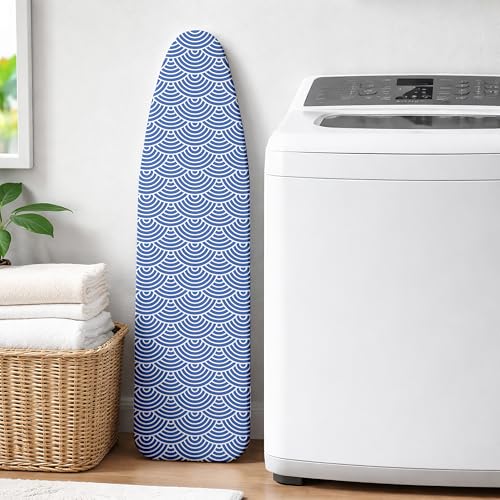 Ironing Board Covers and Pad 54x15 Scorch and Stain Resistant Ironing Pad - color: Blue Waves