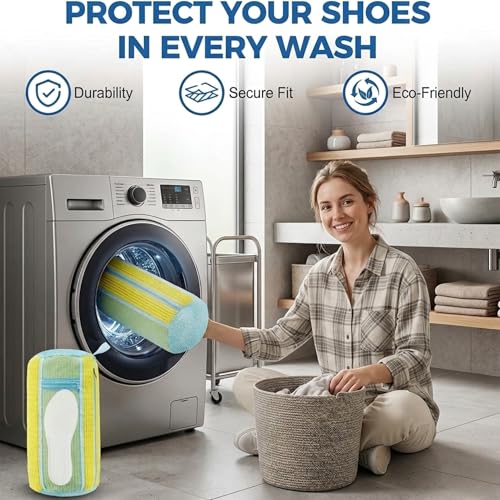 Shoe Washing Machine Bag, laundry shoe bag for sneakers, Washer and Dryer