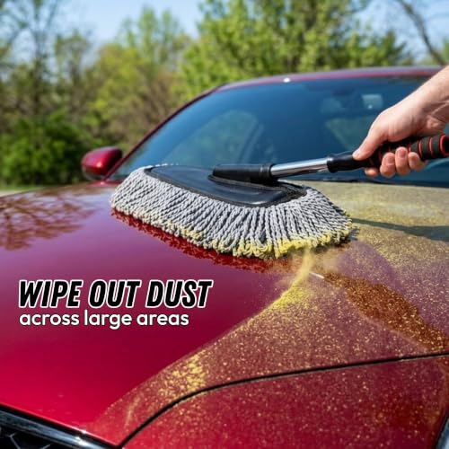Microfiber Car Duster Scratch-Free, Car Dust Brush for Exterior Cleaning - size: 1 pc