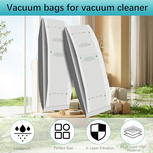 6 Pack Type A Vacuum Bags Compatible with Royal Upright Vacuum Cleaners