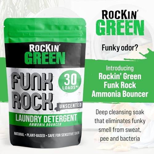 Rockin' Green Pre-Soak Laundry Detergent Unscented Funk Rock 30 Loads - size: 30 Loads