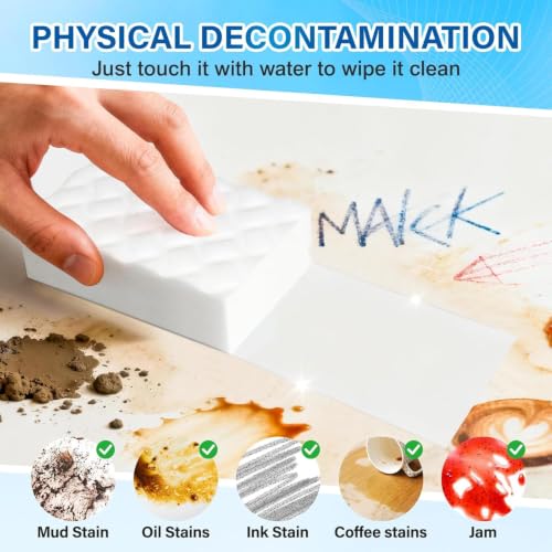 30 Pack 2X Magic Sponges Cleaning Eraser, Density Stronger Melamine Sponge - size: 30