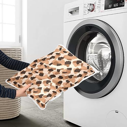 Mesh Laundry Bags Lingerie Bags for Washing Delicates 2 PCS Wash Bag with Zipper Small and Medium Washable Animal Prints - color: Animal Prints