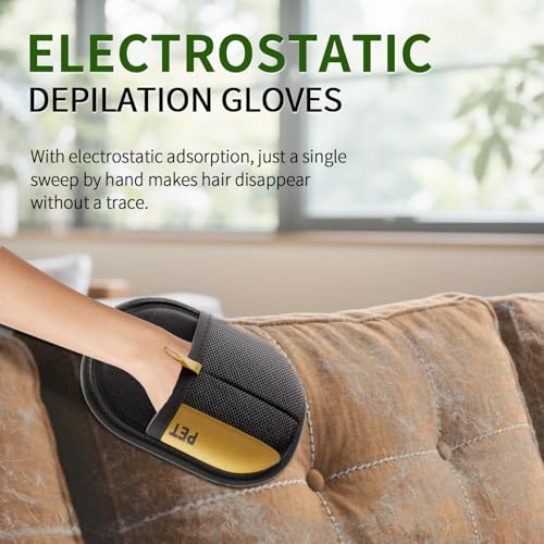 Pet Hair Remover Glove – Reusable Lint & Fur Removal Brush for Furniture, Upholstery, Bedding, and Clothing