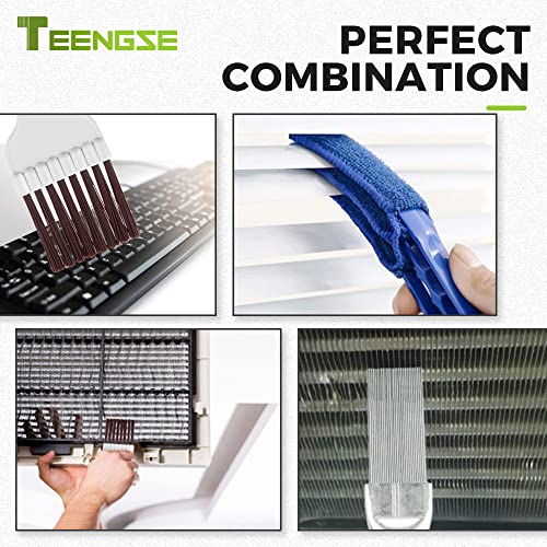 AC Fin Comb & Blind Cleaning Brush Tool Set for Condenser Radiator