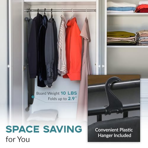 RAINHOL Ironing Board 48x15, Black Wide Full Size Iron Table - color: Black, size: 48"L x 15"W
