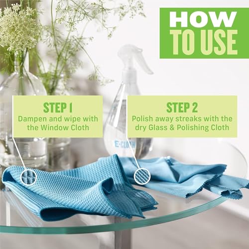 E-Cloth Window and Glass Cleaner Kit, Just Add Water - 1 Kit - color: Alaskan Blue, size: Retail Packaging