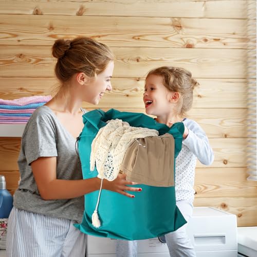 Woanger 12 Pack 28 x 45 Inch Extra Large Laundry Bags Bulk, Cute Colors - color: Cute Colors