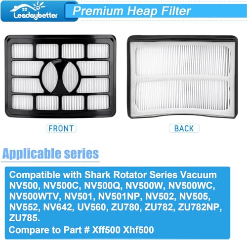 NV501 Vacuum Filter Replacement for Shark Rotator Professional Lift-Away - color: Black+White