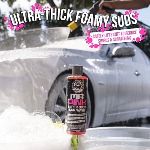 Chemical Guys, Mr. Pink Car Wash Soap 64 oz with Wash Mitt - size: 1 Count (Pack of 1), style: With Wash Mitt