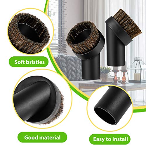Honoson 2 Pack Vacuum Brush Attachment Round Dust Brush