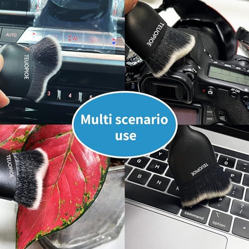 Car Detailing Brush for Interior Dusting and Air Vents,White - color: white
