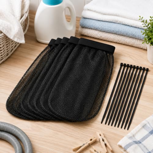 24 PCS Washing Machine Lint Traps and Cable Ties