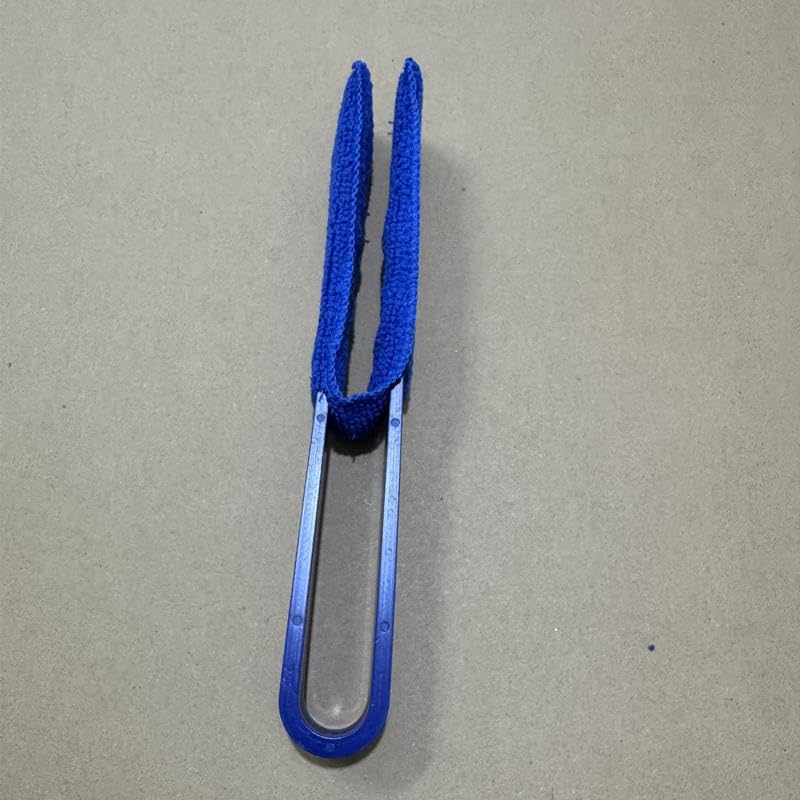 Leaf Cleaning Tongs Washable Reusable Microfiber Sleeves and Gloves Plants Cleaning Set for House Plants, Window Blind (Blue) - color: Biue