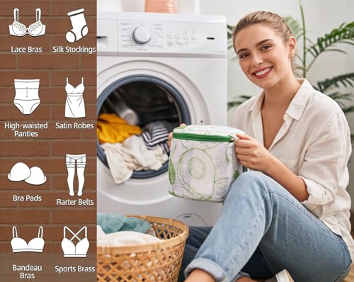 Bra Laundry Bags for Washing Machines, Shape-Retaining Structure, 3 Pack