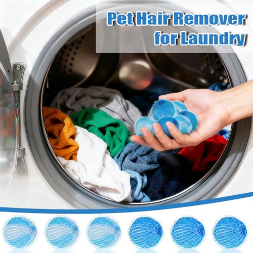 18PCS Pet Hair Remover for Laundry, Laundry Balls for Dog & Cat Reusable