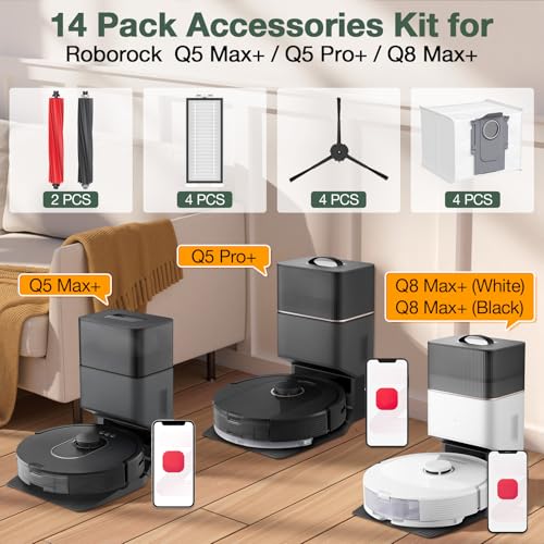 Q5 Max+ Accessories for Roborock Q5 Max+, Q5 DuoRoller+, Q5 Pro+, Q8 Max+