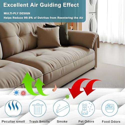 Pymin 12Pack TU/CO Vacuum Hoover Bags 4 Exhaust Filters for Guard L1/M1/S1 - size: B-12Pcs